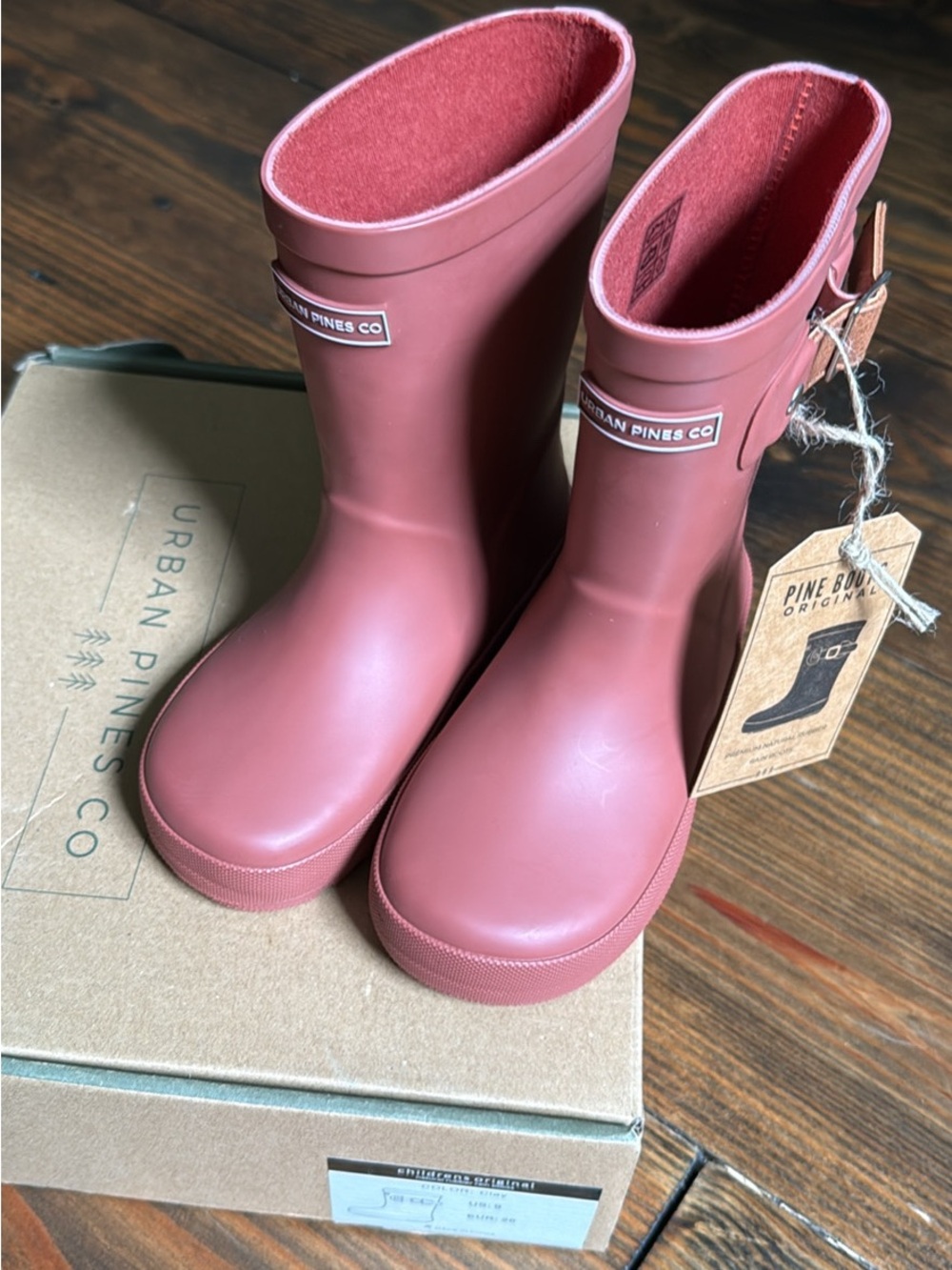 Kids' Matte Rose Rain Boots